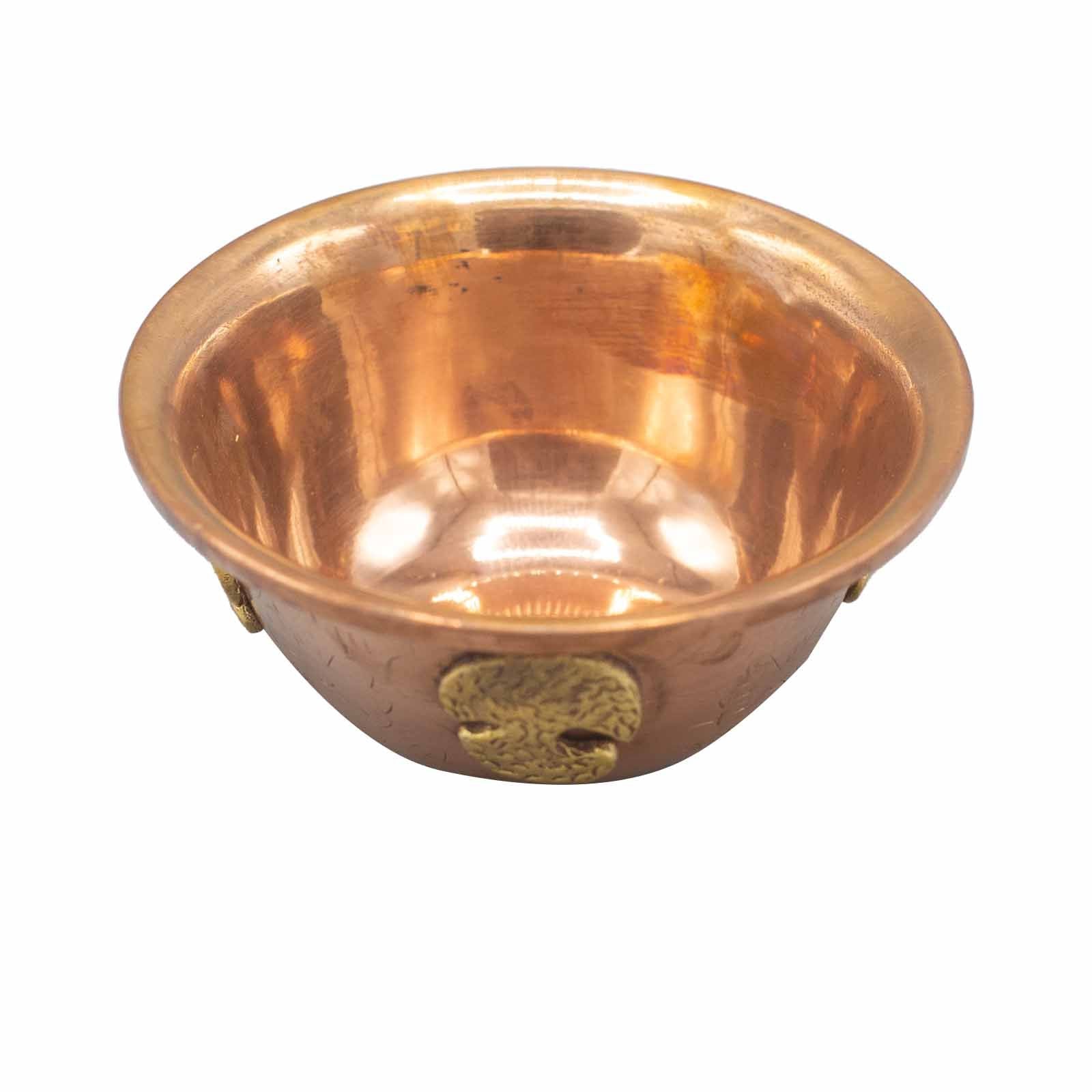 Copper Ritual Bowl with Tree of Life Design for Home and Altars
