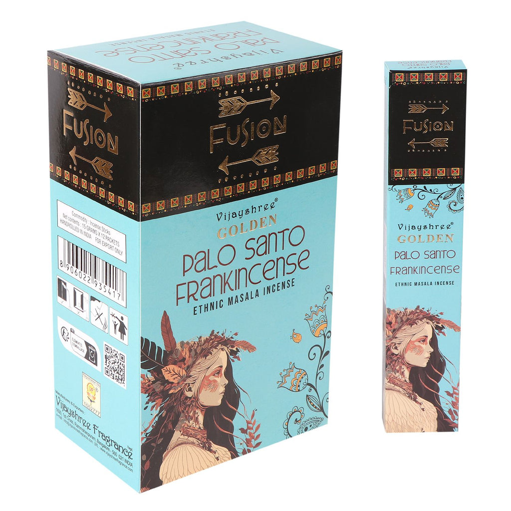 15g Golden Palo Santo and Frankincense Incense Sticks