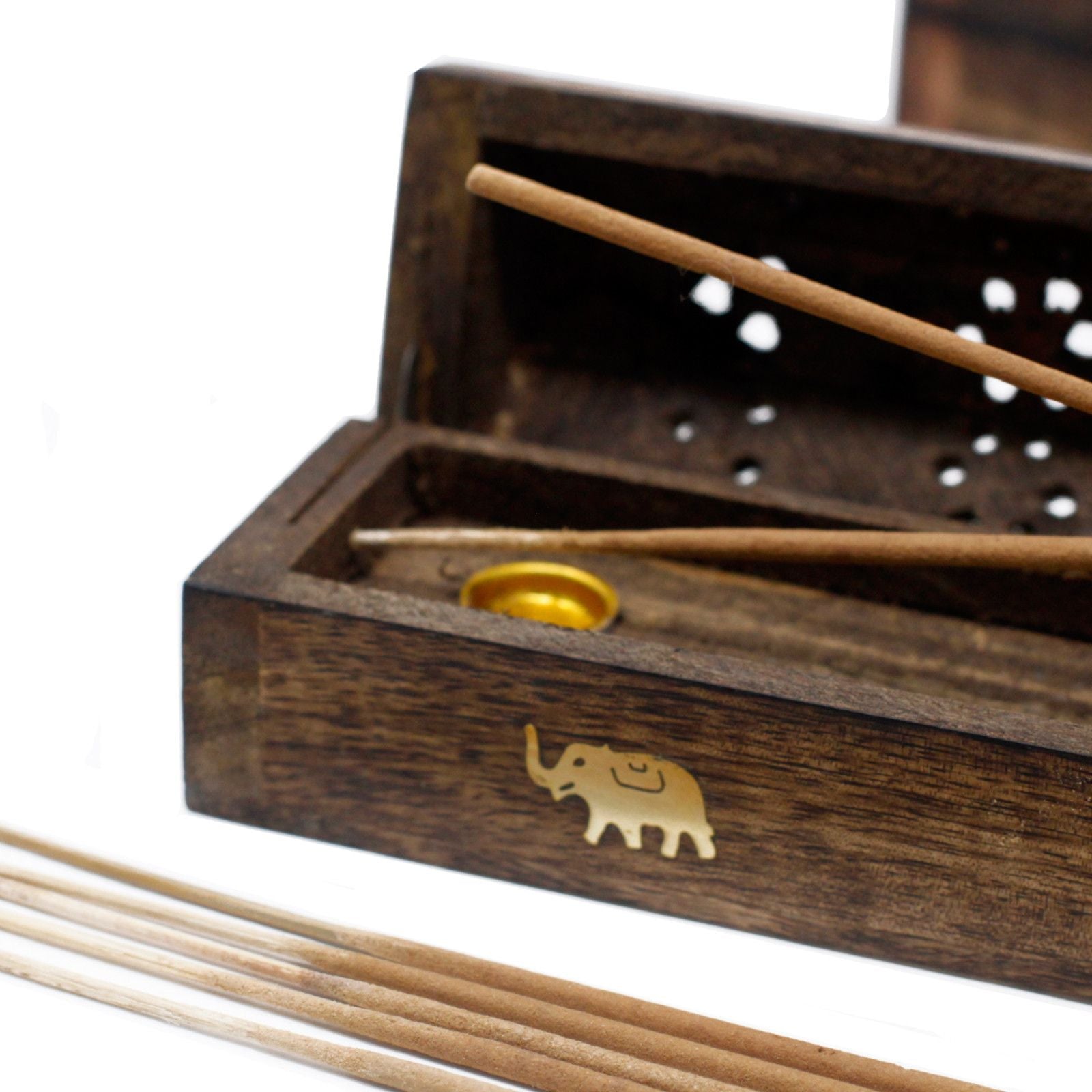 Smoke Boxes Made from Natural Mango Wood for Incense Burning