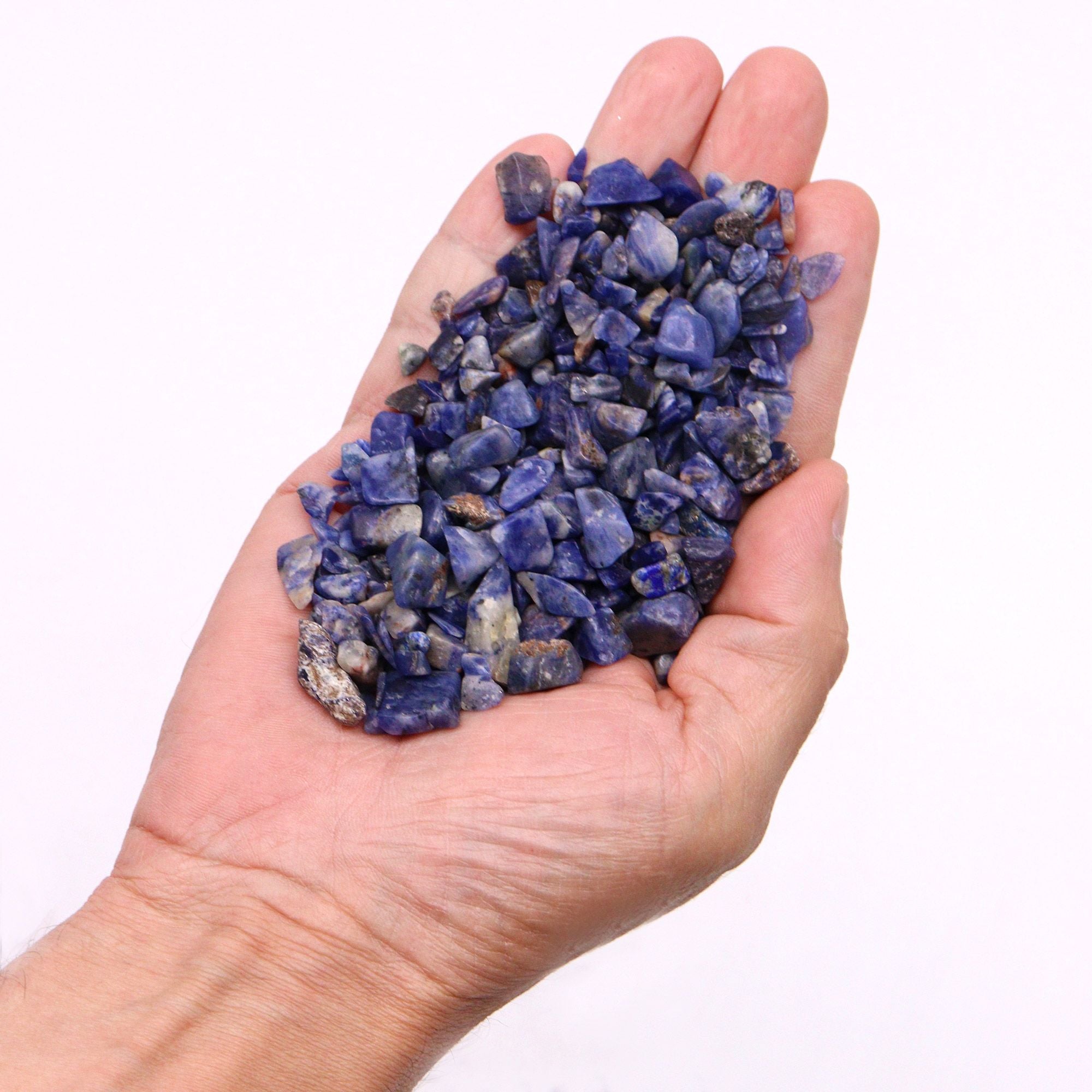 Sodalite Chips Gemstone Chips Bulk for Crafting and Décor 1KG
