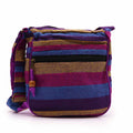 Lrg Nepal Sling Bag with Adjustable Strap in Wild Flowers Design