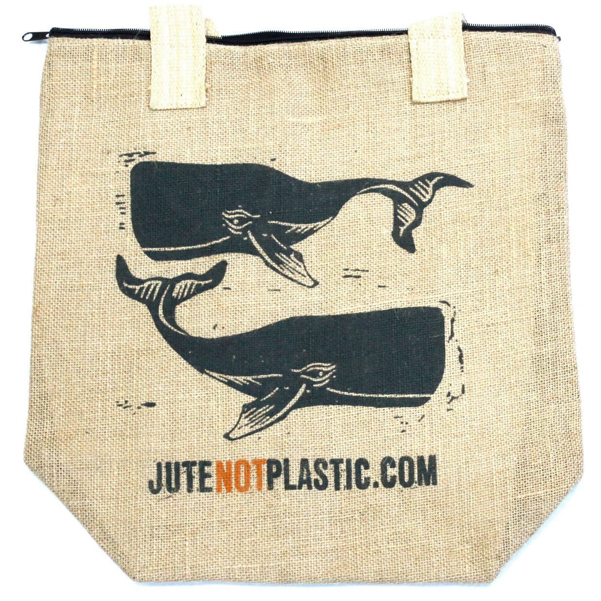 Eco Friendly Two Whales Jute Bag for Stylish Sustainable Shopping