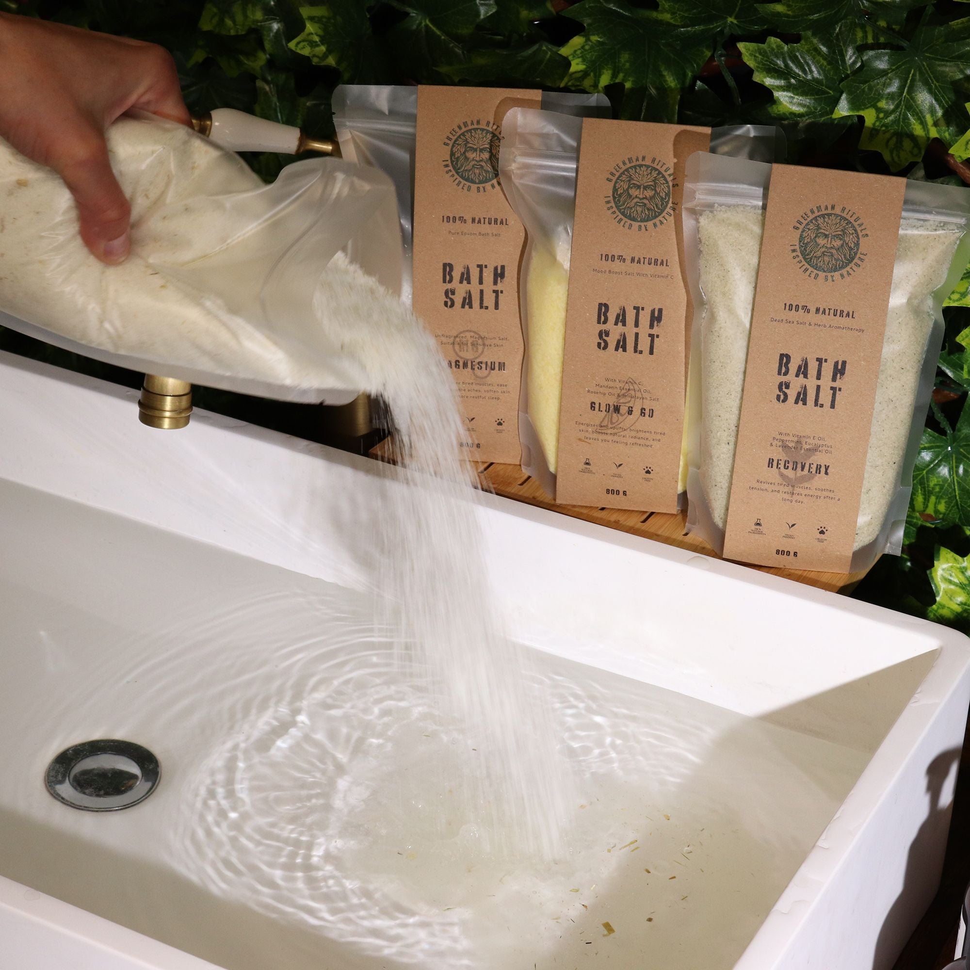 Greenman Rituals Oat & Honey Epsom Bath Salt for Relaxation