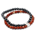 Magnetic Gemstone Bracelet in Redstone for Stylish Occasions