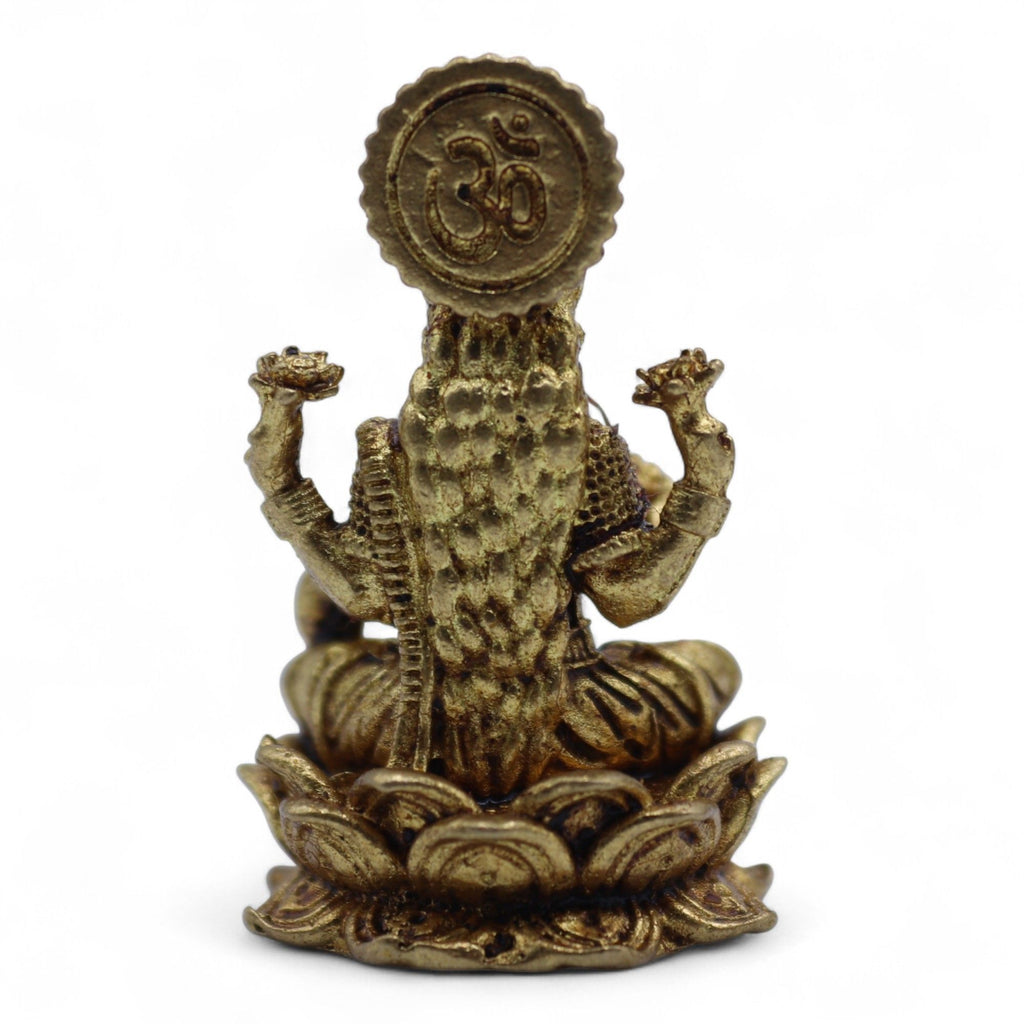Brass Miniature Gods Laxmi Figurine for Prosperity and Abundance