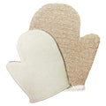 Snug Jute Mix Mitt in Brown for Effective Skin Exfoliation