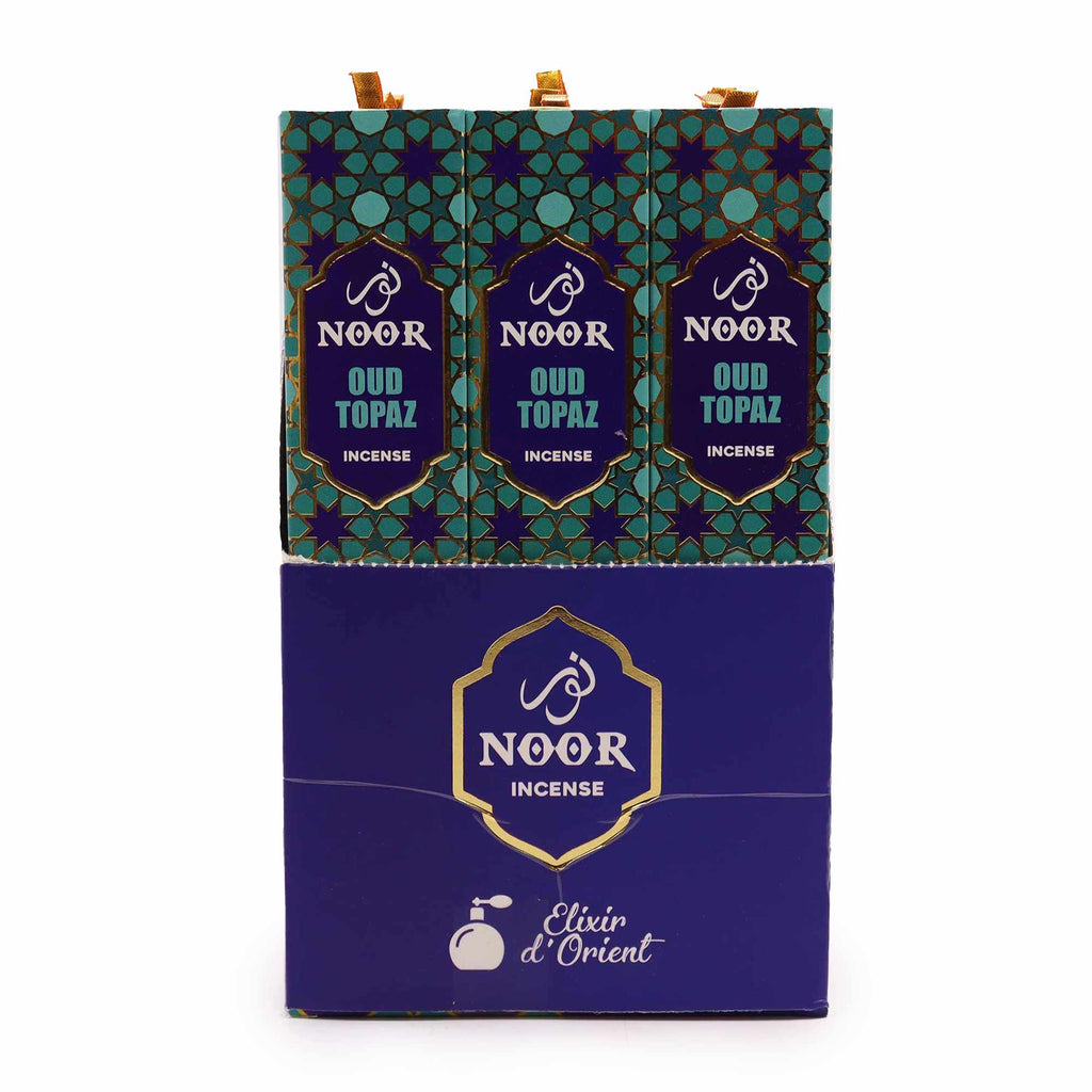 Noor Oud Incense Topaz for a Rich Aromatic Home Experience