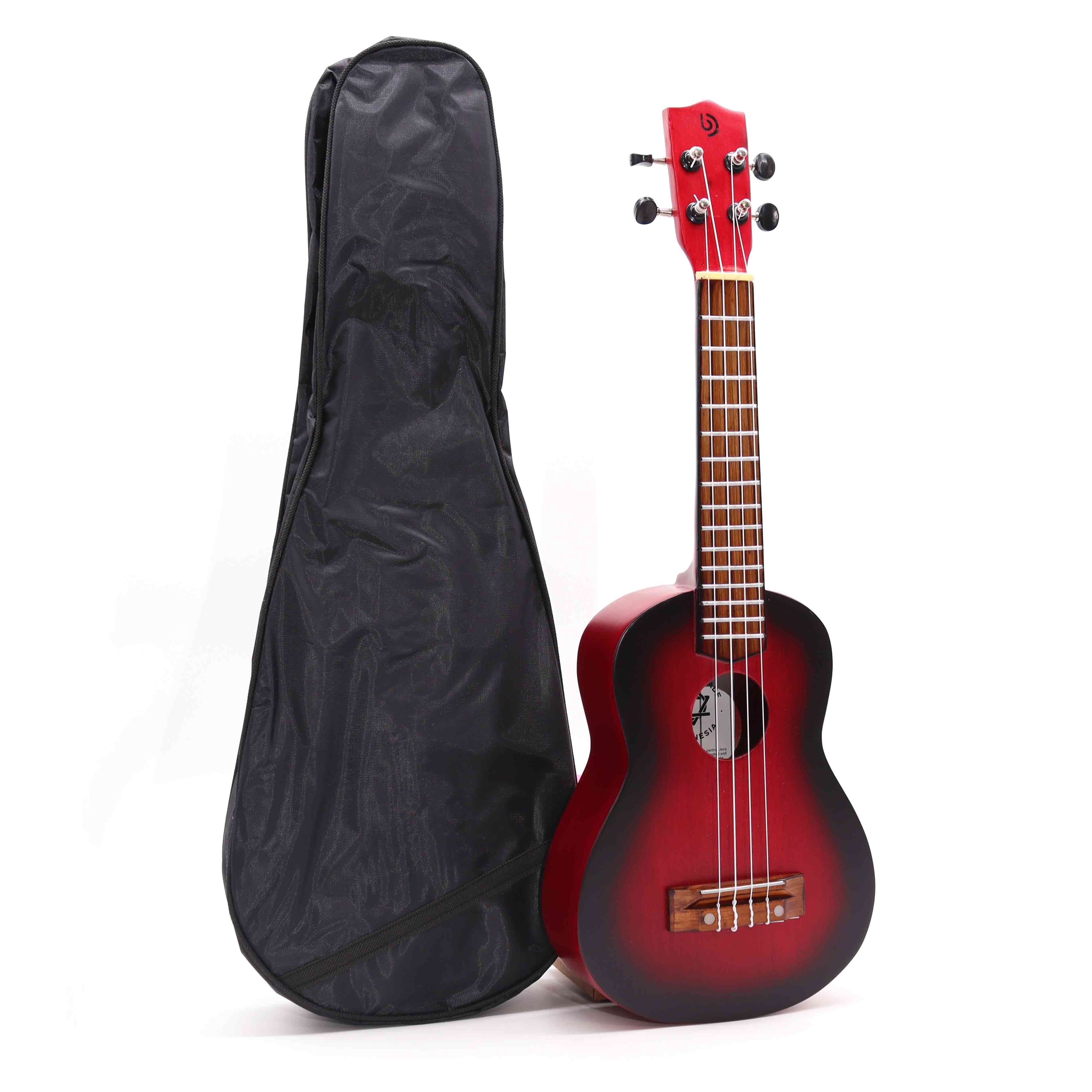 Artisan Made Natural Sunburst Ukulele Four String Musical Gift