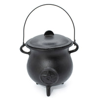 Extra Huge Cast Iron Cauldron with Pentagon 23x18cm (at least 4kg)
