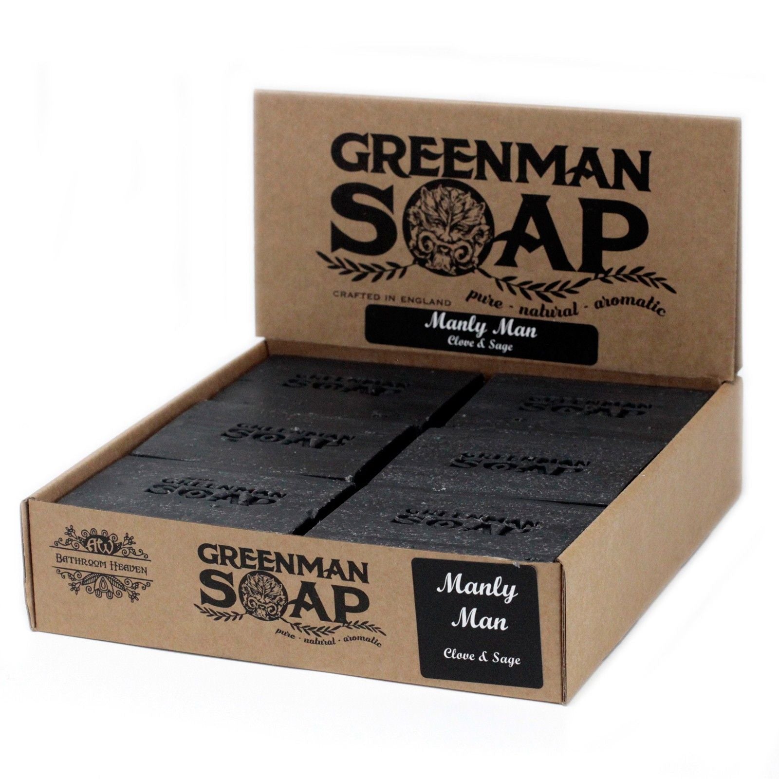 Greenman Soap Slice 100g with Clove and Sage Fragrance