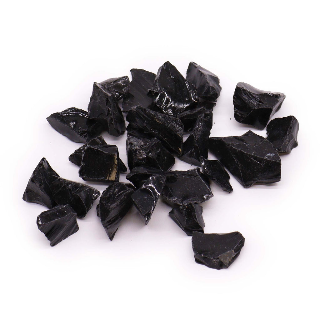Raw Black Agate Crystals (500gm) for Grounding and Protection