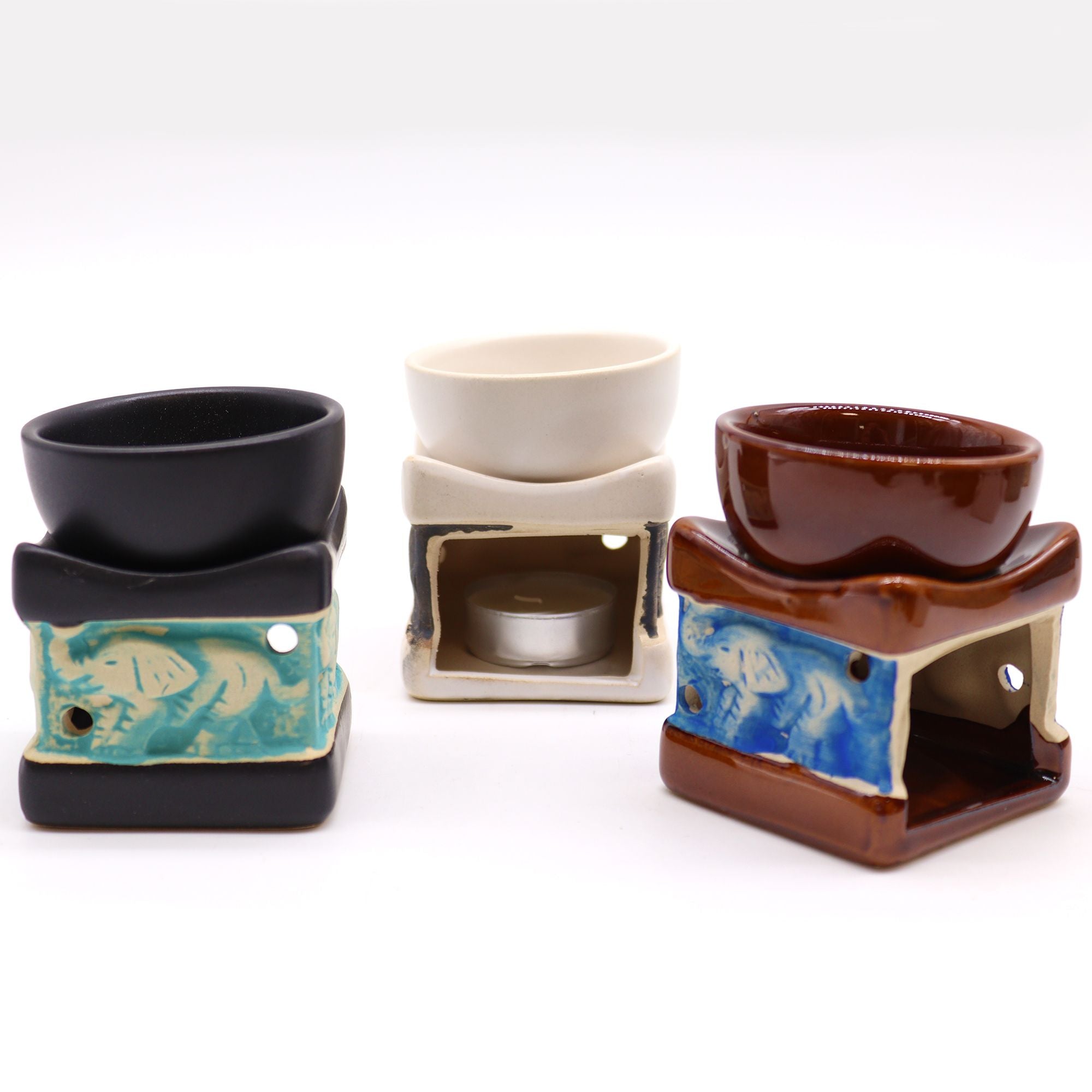 Classic Elephant Oil Burners for Aromatic Fragrance Enjoyment