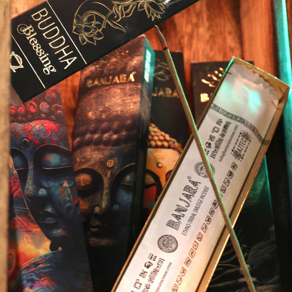 Banjara Buddha Incense – Boxed Gift Set (6 Assorted)