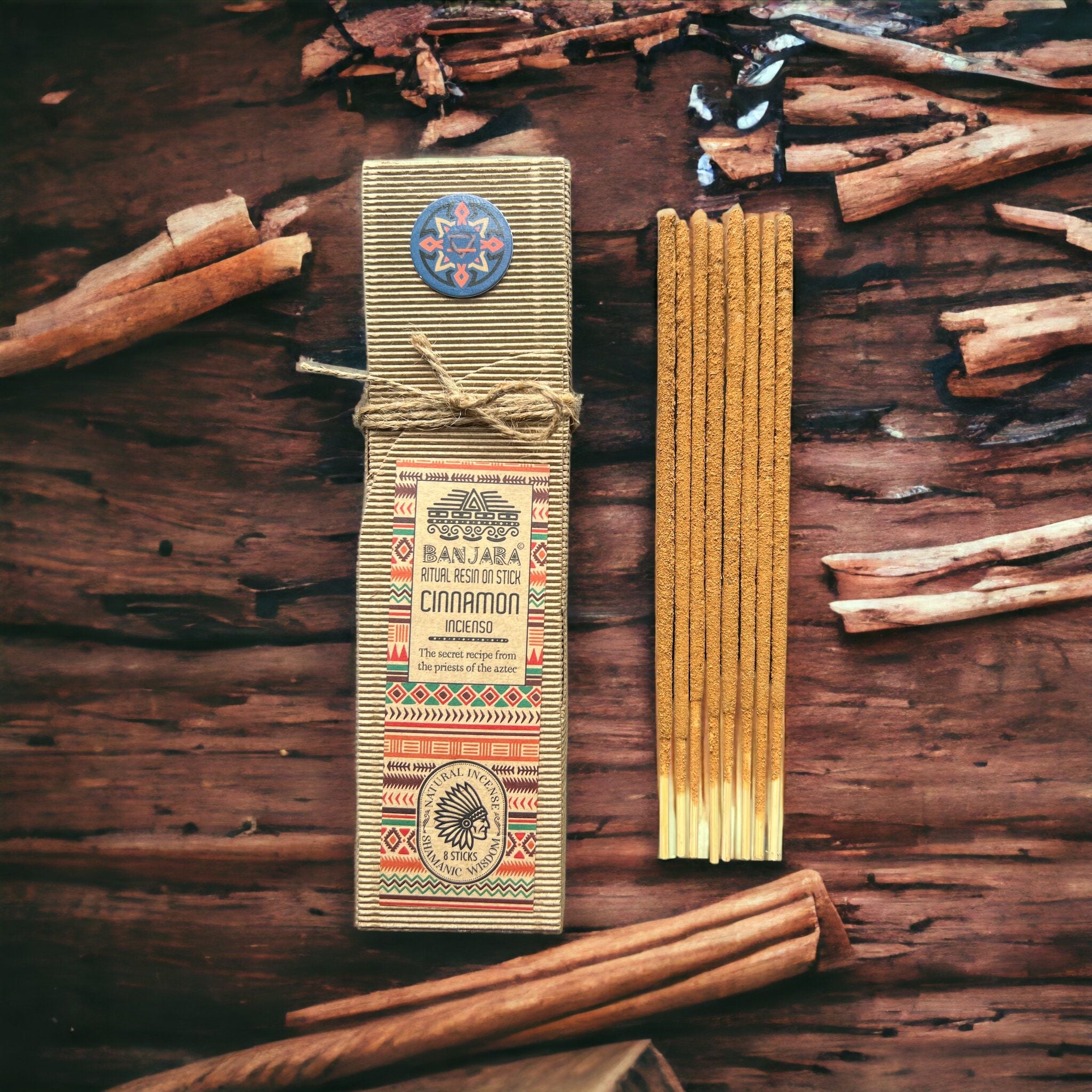 Cinnamon Ritual Resin on Stick for Invigorating Aromas and Energy