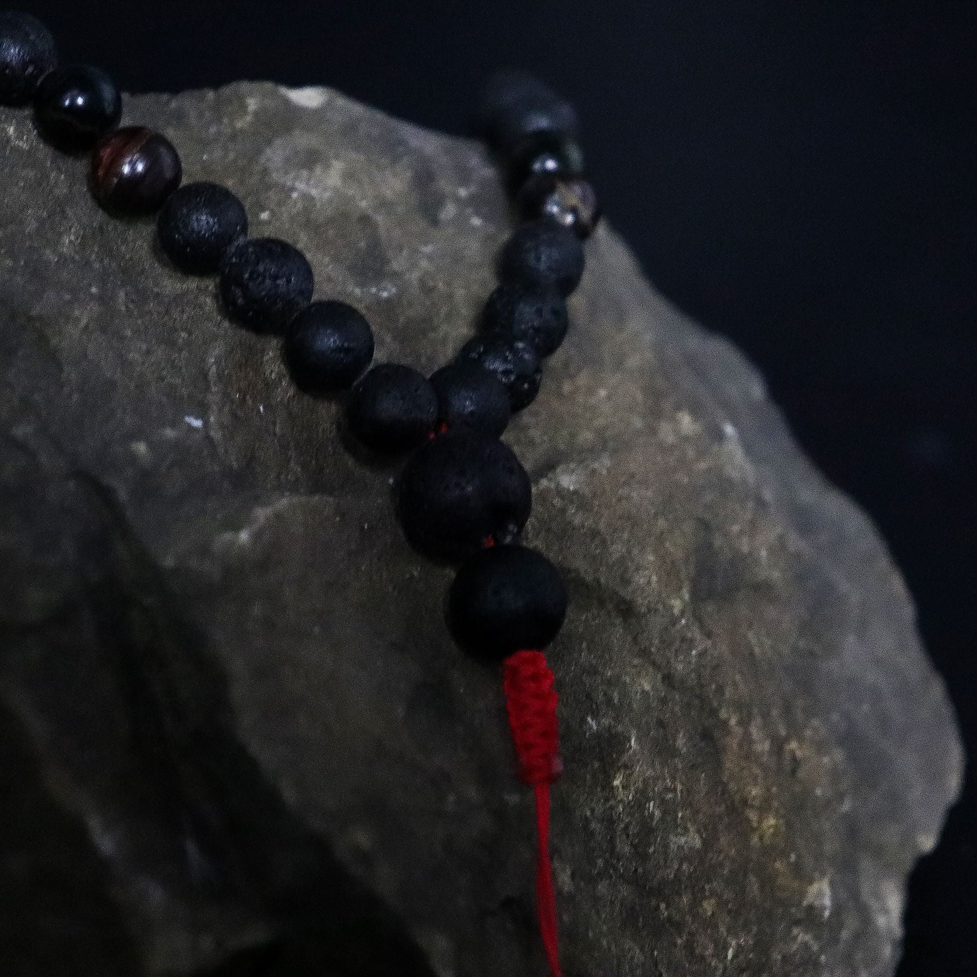 Essence of the Volcano Necklace with Natural Lava Stone Design