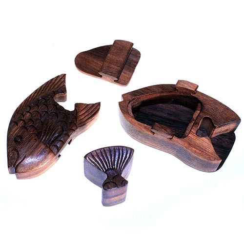 Bali Magic Box Fat Fish Puzzle Box for Unique Gift Ideas and Fun