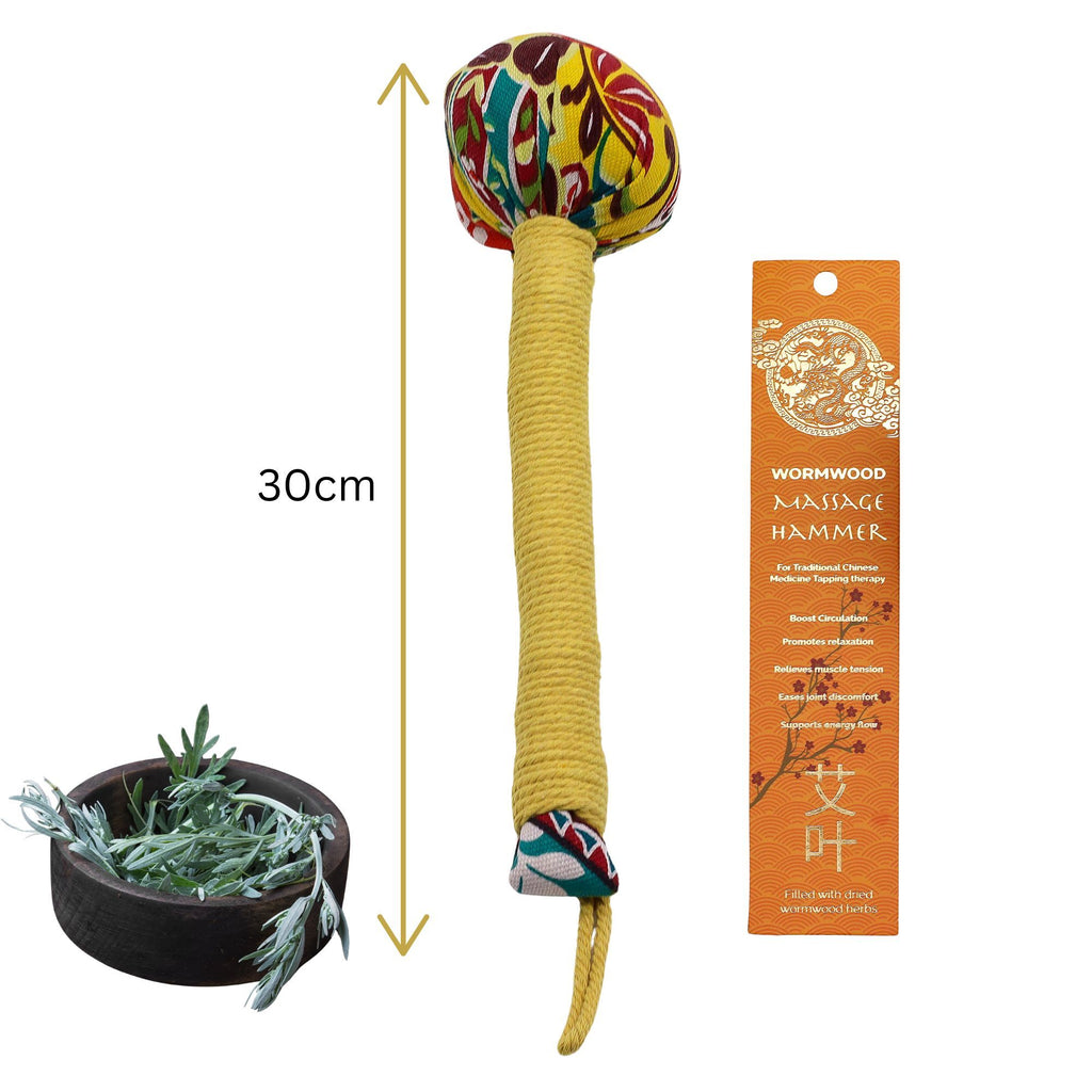 Wormwood Massage Hammer Lemon for Self Care and Muscle Comfort