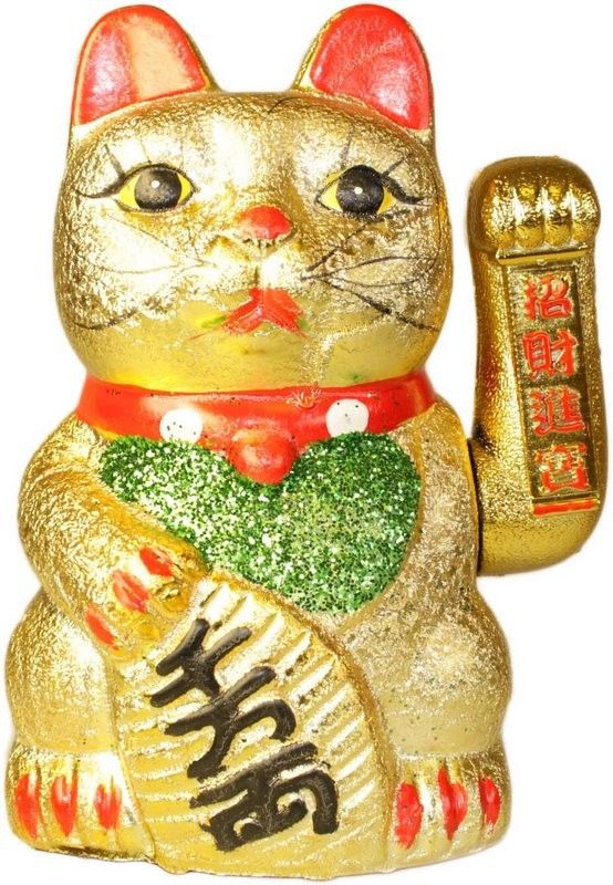 Classic Money Cat Lucky Waving Chinese Cat for Prosperity Display