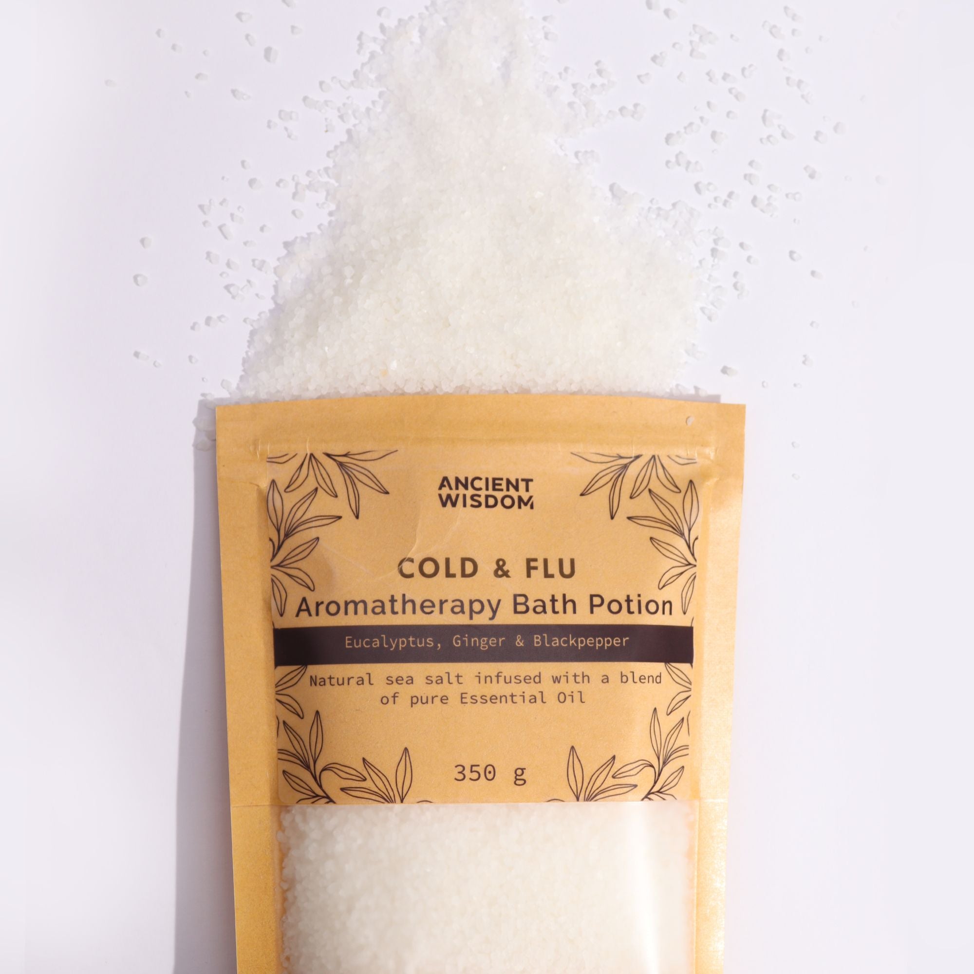 Aromatherapy Bath Potion 350g in Kraft Bag for Colds and Flu Relief