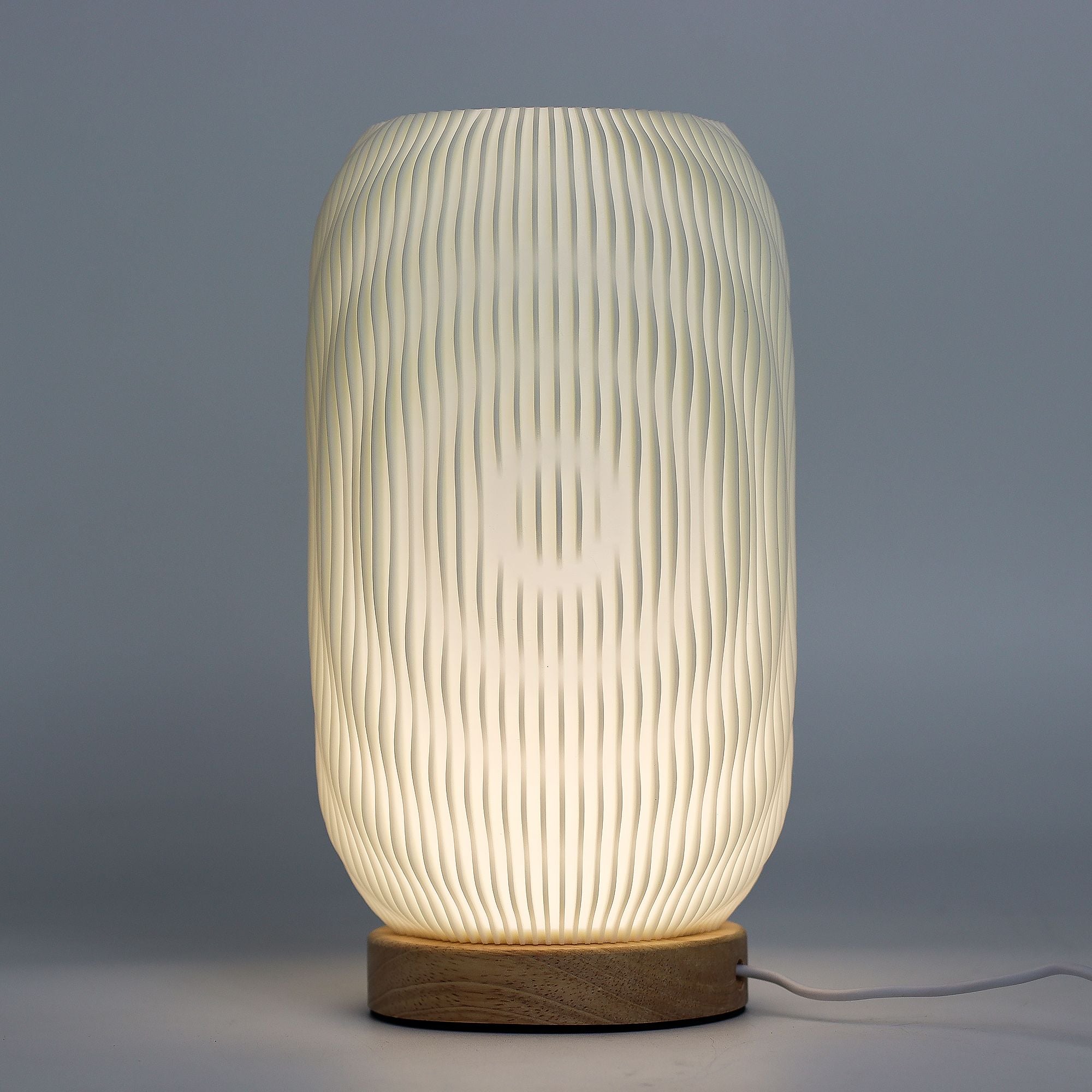 Modern Twisted New Wave Lamp with USB and 3 Brightness Settings