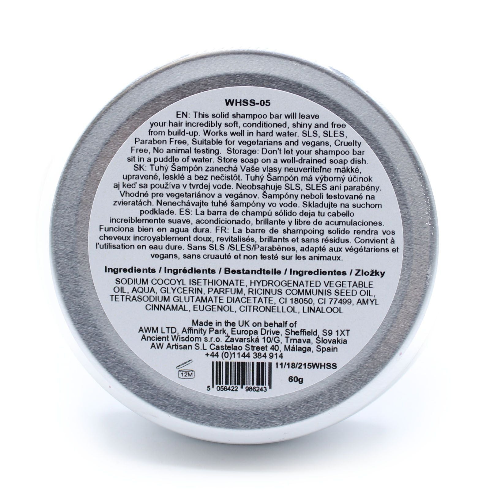 Wild Hare Solid Shampoo 60g Cherry Bonbon for Eco Friendly Hair