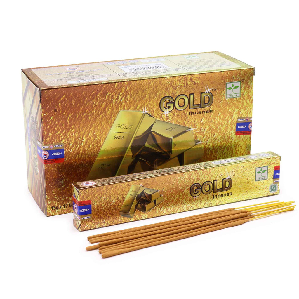 Satya Incense Sticks 15gm Gold for Bright and Energising Aroma