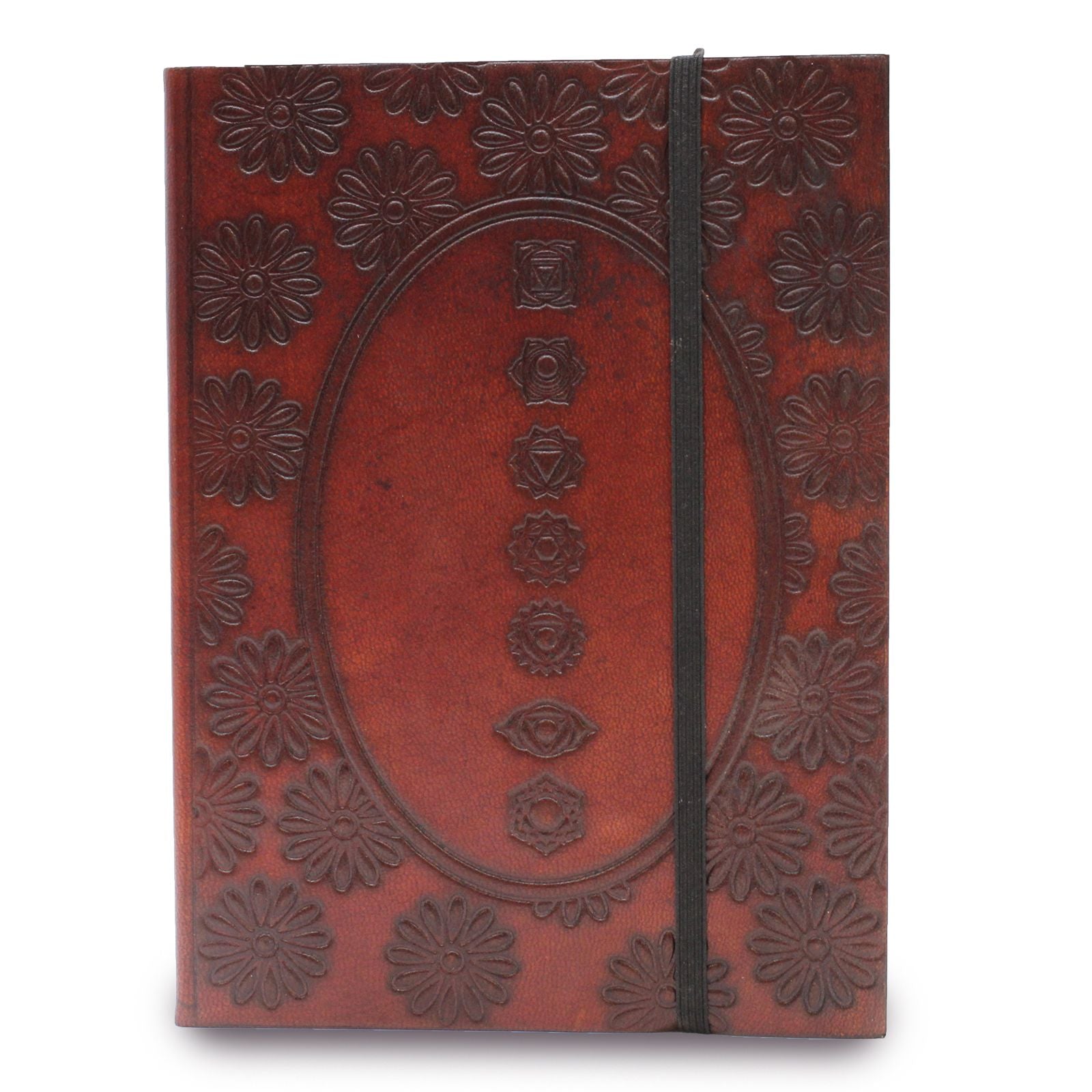 Chakra Mandala Small Notebook with Strap for Note Taking Use
