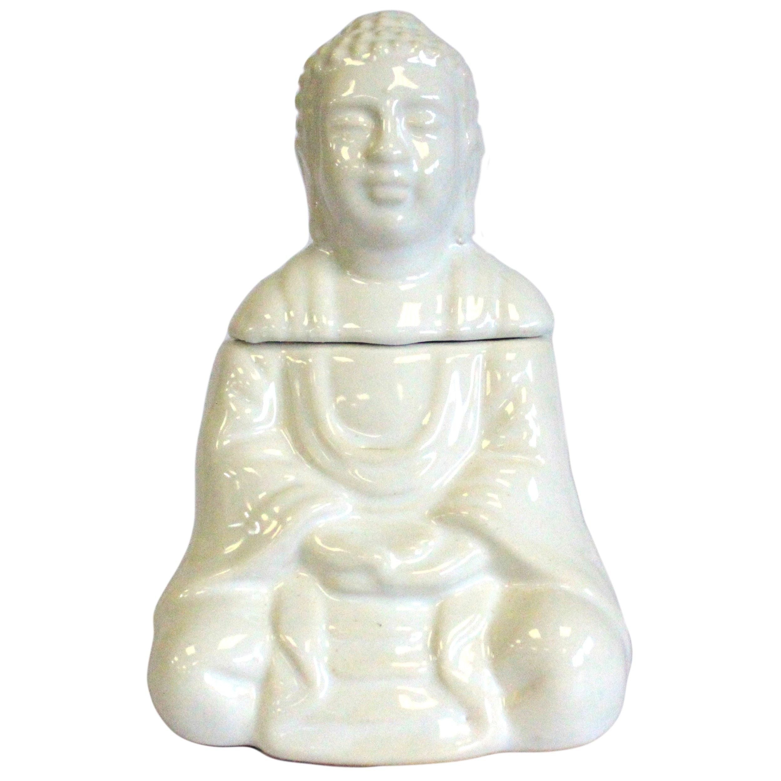 Sitting Buddha Oil Burner White for Fragrance Oils and Wax Melts