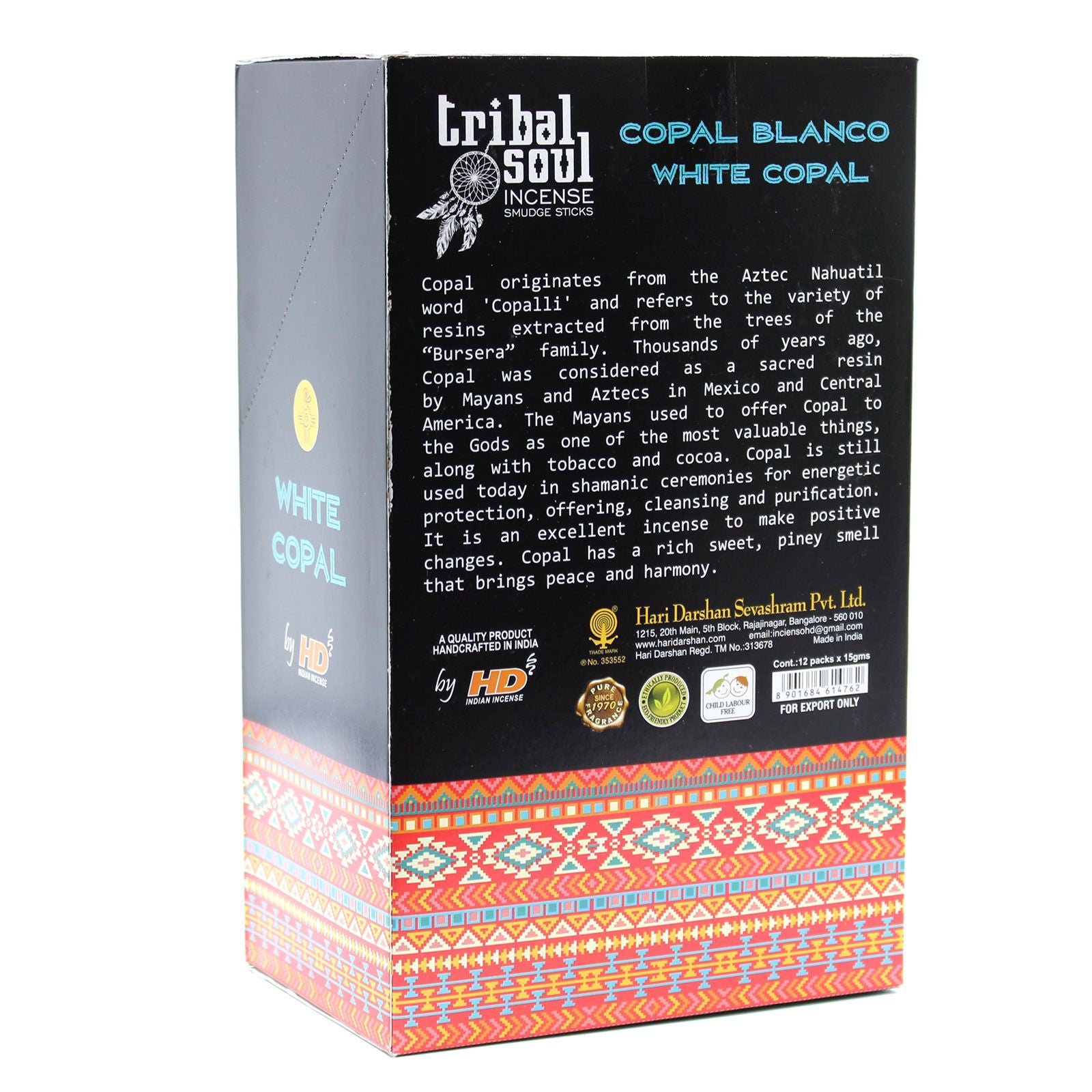 Tribal Soul Incense Sticks White Copal for Serene Spaces