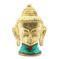 Brass Buddha Figure with Large Head 11.5 cm Decorative Piece