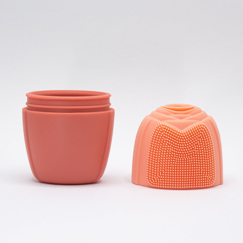 Peach Silicone Ice Face Roller for Refreshing Skincare Routine