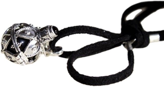 Silver Angel Bell Darkness 16mm with Artisan Crafted Design