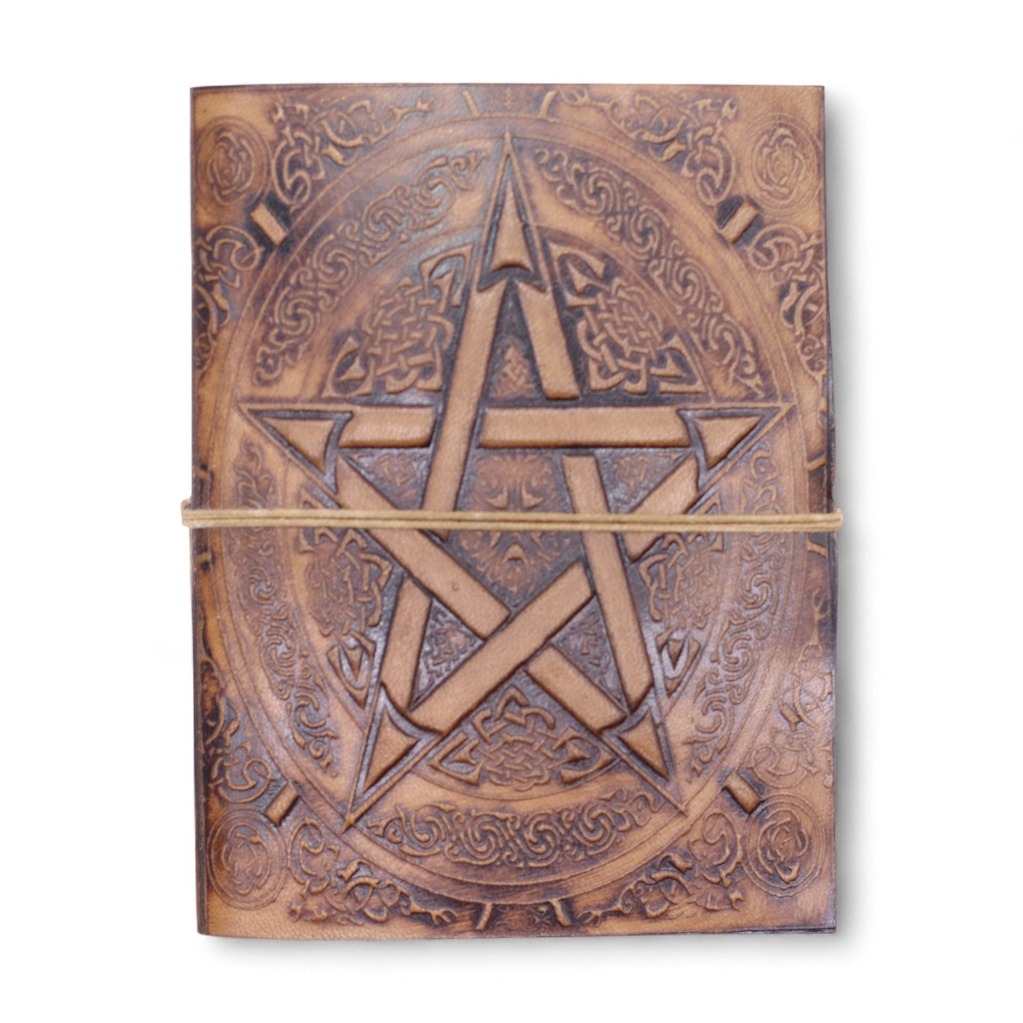 Assorted Leather Notebooks with Unique Embossed Designs