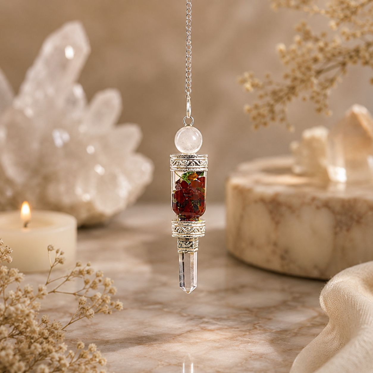 Floating Chakra Pendulum