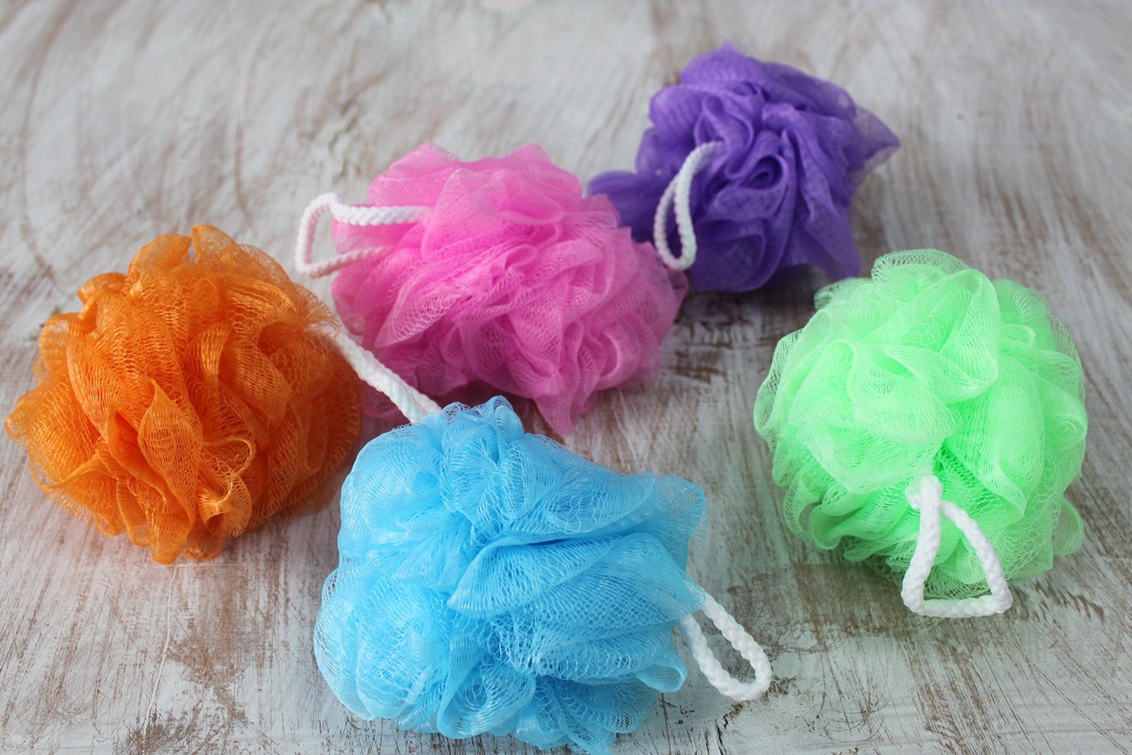 Classic Scrunchie 40gm Bath Scrunchies in Assorted Colours
