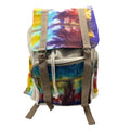 Tiedye Hemp Large Square Backpack with Vibrant Design