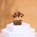 Mini Gemstone Tree on Orgonite Base with 15 Tiger Eye Stones