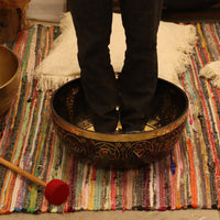 Engraved - Huge Vibrational Feet Standing Bowl - 50x20cm (10.7kg)