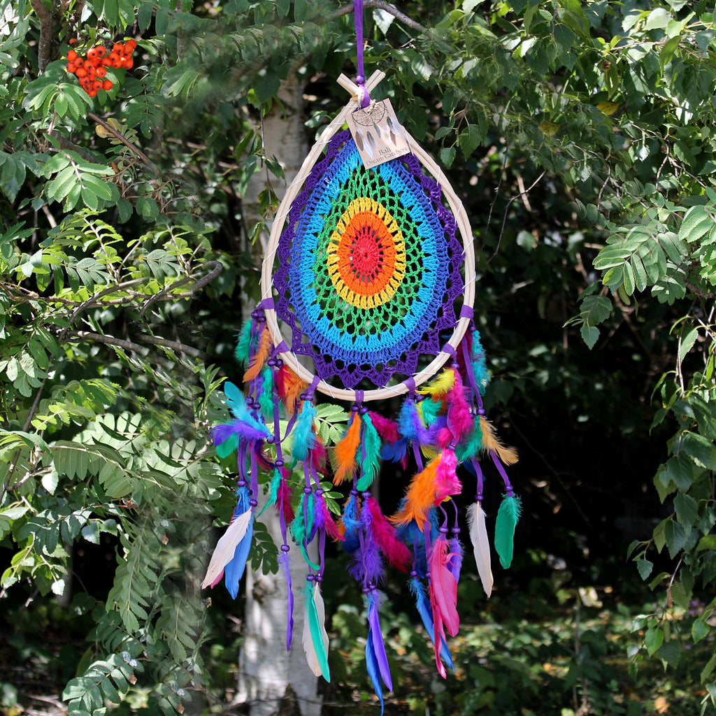 Bali Dream Catchers Large Multi Teardrop for Beautiful Home Decor