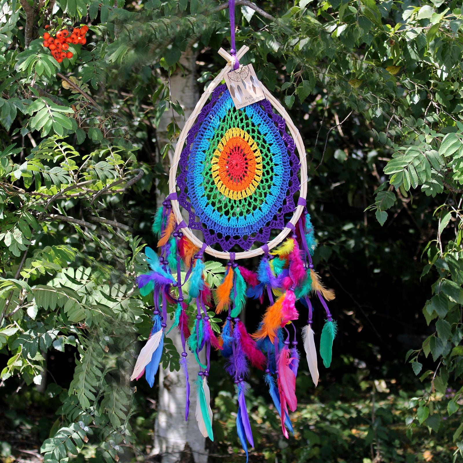 Bali Dream Catchers Large Multi Teardrop for Beautiful Home Decor