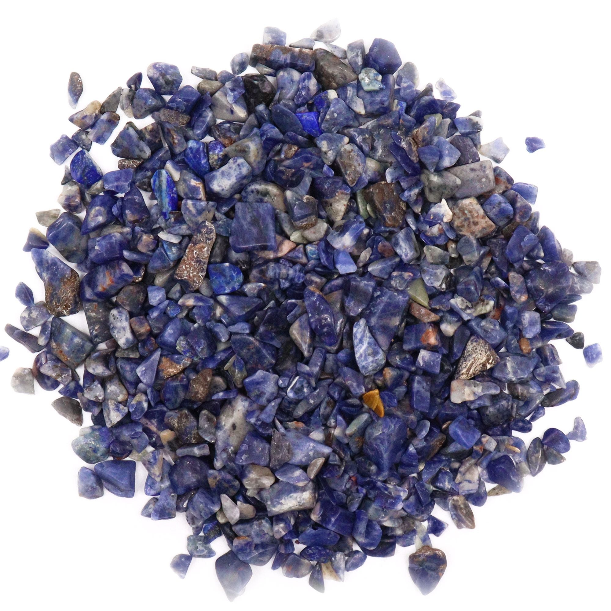 Sodalite Chips Gemstone Chips Bulk for Crafting and Décor 1KG