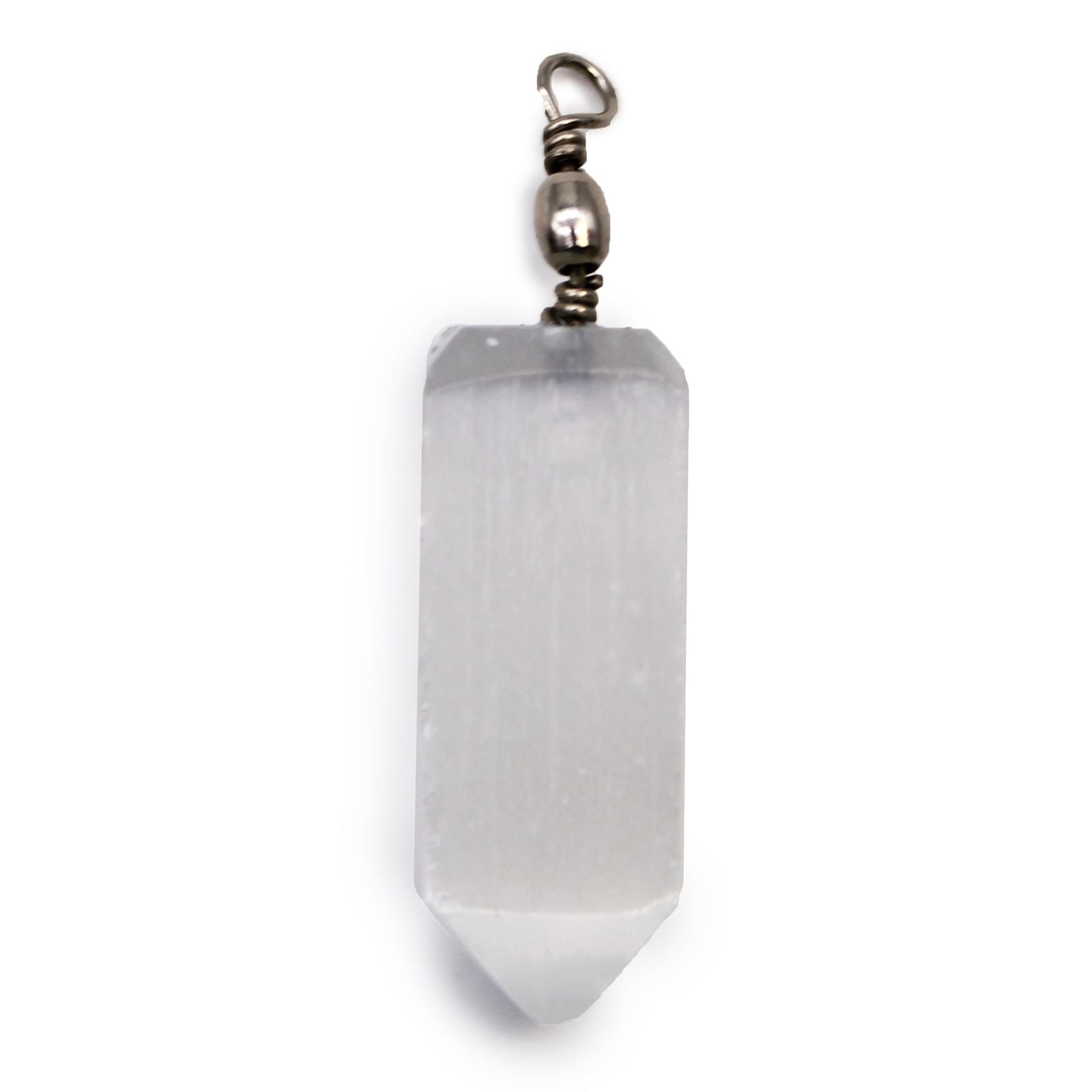 Selenite Obelisk Pendant for Stylish Everyday Fashion Accessory