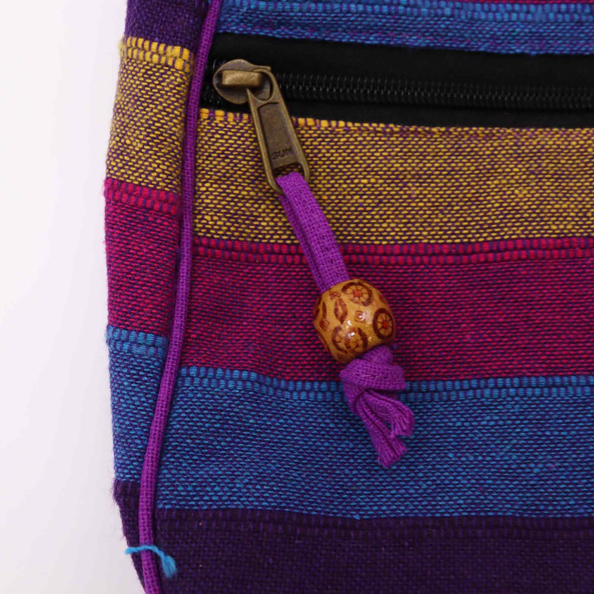 Lrg Nepal Sling Bag with Adjustable Strap in Wild Flowers Design