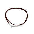 Faux Leather Pendant Cord 2.5mm x 55cm Dark Brown for Jewellery