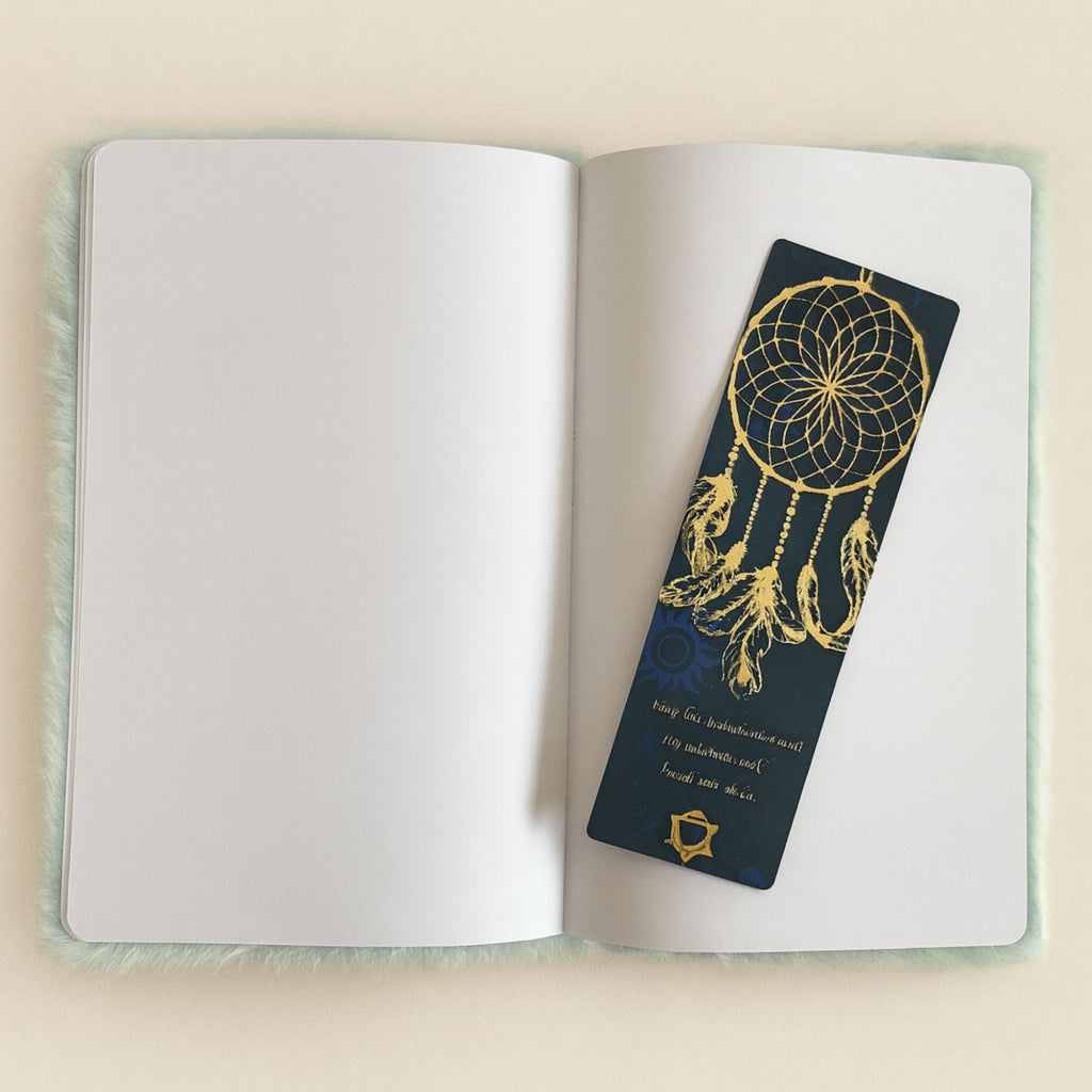 Soft Book Dream Journal with 80 Pages and Crescent Moon Design