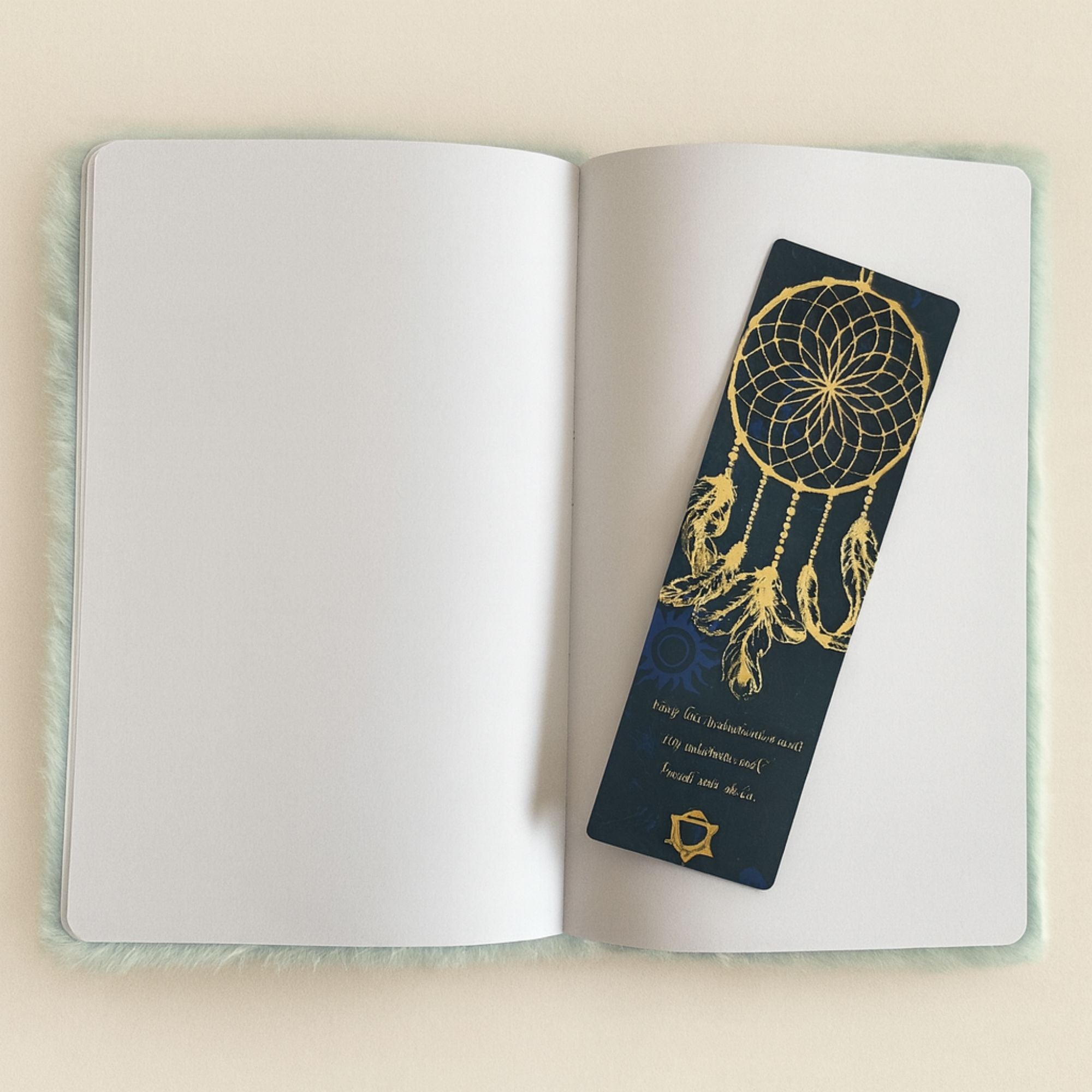 Soft Book Dream Journal with 80 Pages and Crescent Moon Design