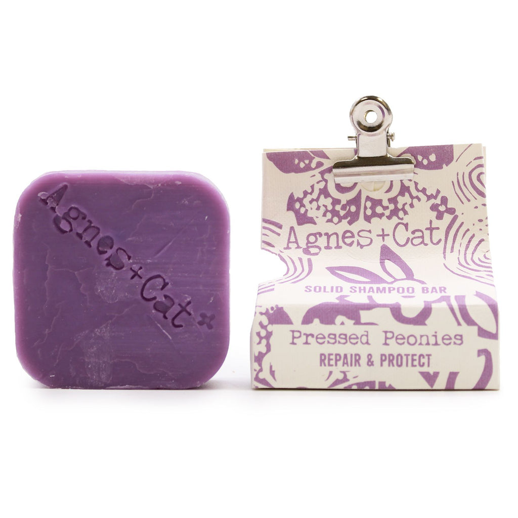 Agnes + Cat Pressed Peonies Solid Shampoo for Healthy and Shiny Hair