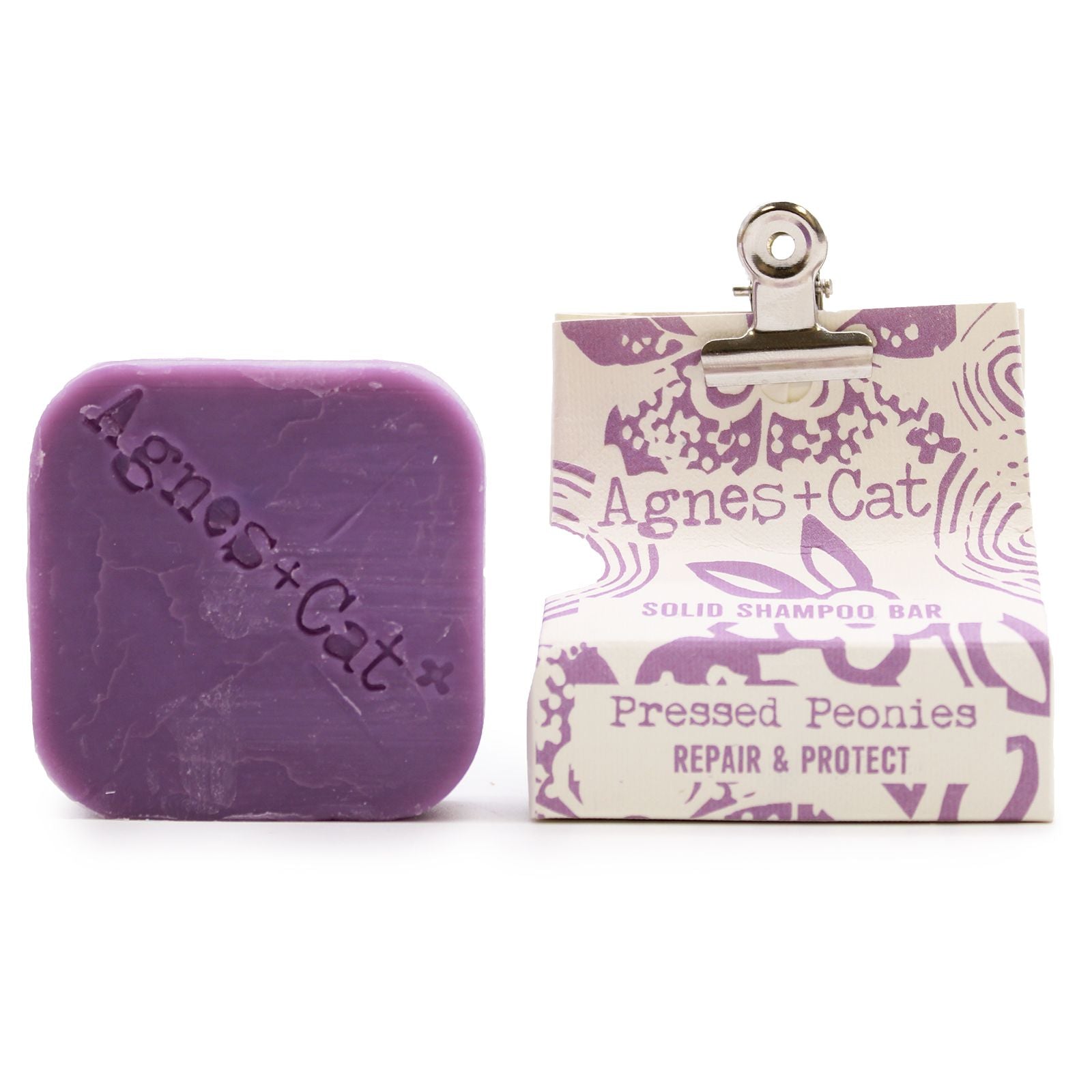Agnes + Cat Pressed Peonies Solid Shampoo for Healthy and Shiny Hair