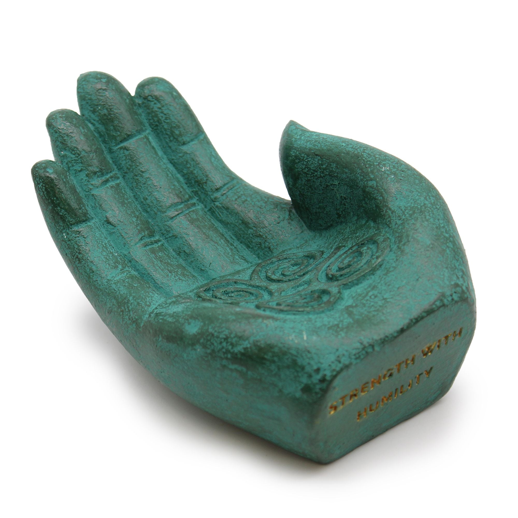 Hand Incense Burner Strength in Green for Aromatic Use