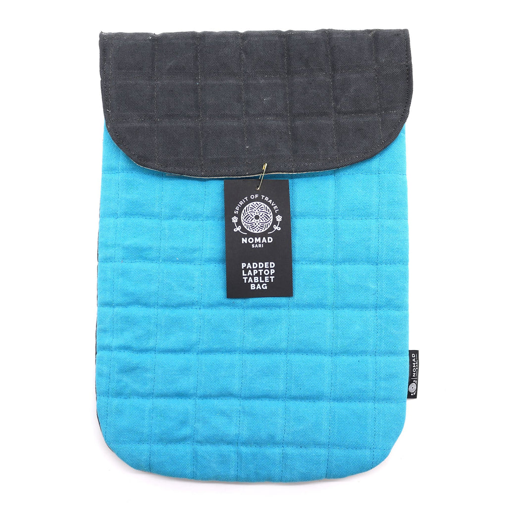 Terrific Turquoise Laptop Padded Pouch for Everyday Travel